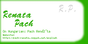 renata pach business card